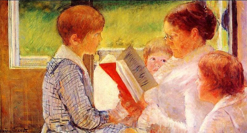 Mary Cassatt Mrs Cassatt Reading to her Grandchildren, 1888